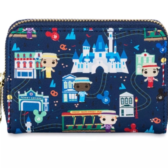 Loungefly Disney Exclusive Main Street USA Dapper Dans Backpack & Wallet Set NEW - Picture 6 of 7